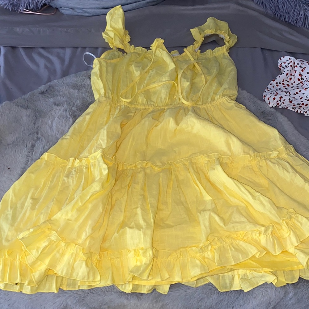 Yellow summer dress